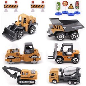 Alloy Construction Engineering Vehicle Toys Set 12 Pack Stacker,Big Forklift